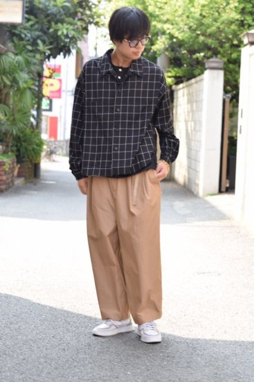 superNova.(20SS)/スーパーノヴァ/Big shirt jacket-window pane - IDIOME | ONLINE  SHOP 熊本のセレクトショップ