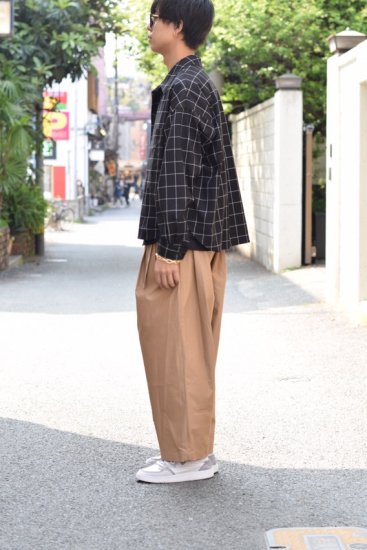 superNova.(20SS)/スーパーノヴァ/Big shirt jacket-window pane - IDIOME | ONLINE  SHOP 熊本のセレクトショップ