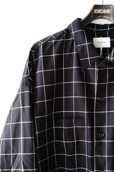 superNova.(20SS)/スーパーノヴァ/Big shirt jacket-window pane - IDIOME | ONLINE  SHOP 熊本のセレクトショップ