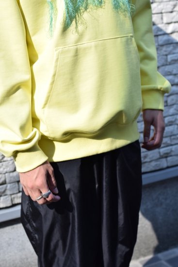 doublet(20AW)/ダブレット/THANK YOU FRINGE EMBROIDERY HOODIE yellow