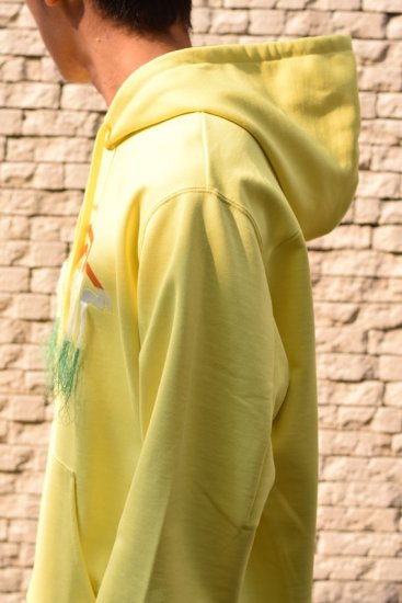 doublet/ダブレット/THANK YOU FRINGE EMBROIDERY HOODIE yellow - IDIOME | ONLINE  SHOP 熊本のセレクトショップ