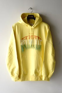 doublet/֥å/THANK YOU FRINGE EMBROIDERY HOODIE yellow