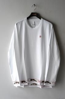 doublet(20AW)/֥å/RA-MEN EMBROIDERY LONG SLEEVE T-SHIRT wh