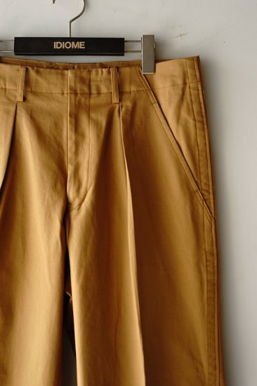 WELLDER(20AW)/ウェルダー/Wide Trousers khaki - IDIOME | ONLINE SHOP 熊本のセレクトショップ