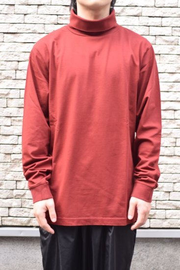 WELLDER(20AW)/ウェルダー/Turtleneck T-shirt bordeaux - IDIOME | ONLINE SHOP  熊本のセレクトショップ