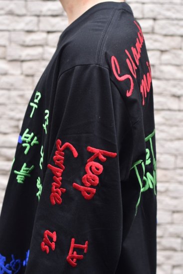 doublet(20AW)/ダブレット/MESSAGE EMBROIDERY LONG SLEEVE T-SHIRT - IDIOME |  ONLINE SHOP 熊本のセレクトショップ