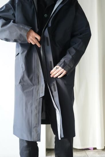 BLK-GORETEX STAND COLLAR COAT - IDIOME | ONLINE SHOP 熊本の ...