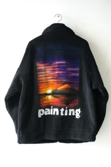 HAND-PAINTED FUR JACKET -painting- - IDIOME | ONLINE SHOP 熊本の