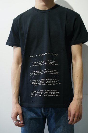 WHAT A WONDERFUL WORLD T-SHIRT - IDIOME | ONLINE SHOP 熊本のセレクトショップ