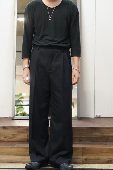 IRENISA 21SS TWO TUCKS WIDE PANTS