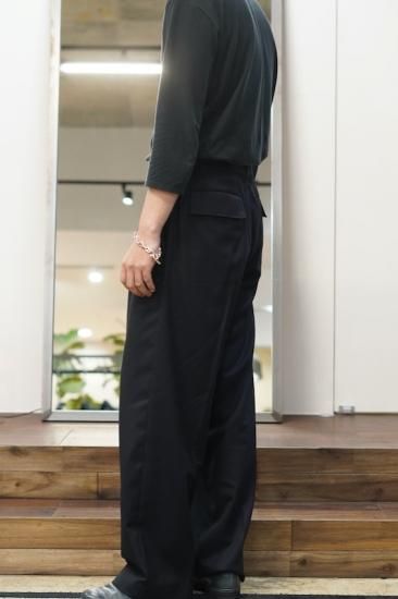 IRENISA TWO TUCKS WIDE PANTS -exclusive-