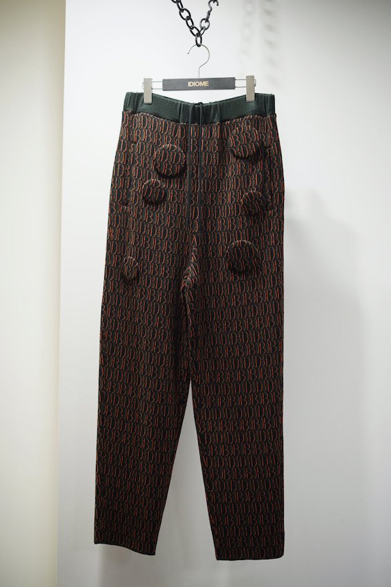 MONOGRAM JQ KNIT PANTS - IDIOME | ONLINE SHOP 熊本の