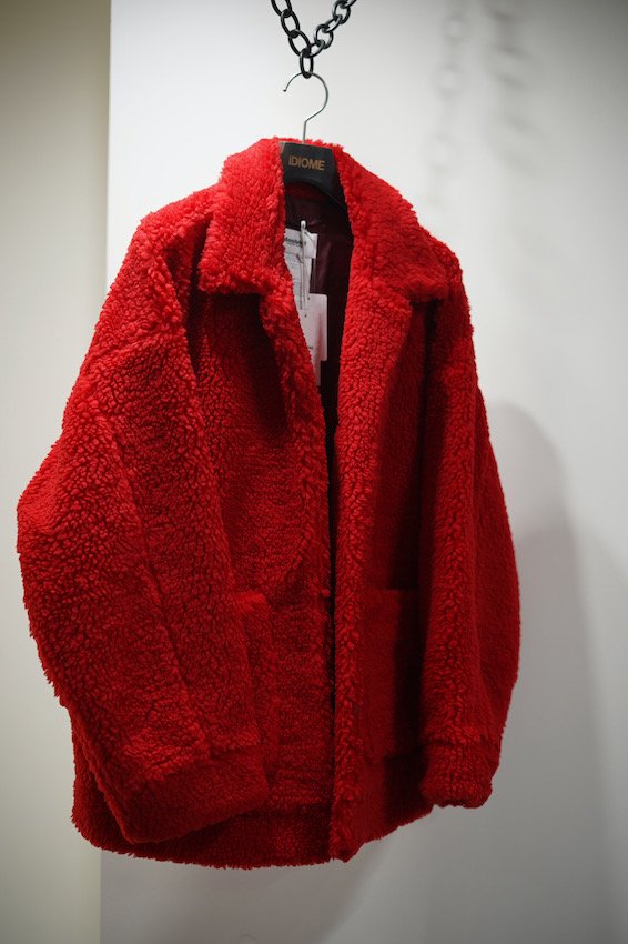 HAND-PAINTED RECYCLE FUR JACKET - IDIOME | ONLINE SHOP 熊本のセレクトショップ
