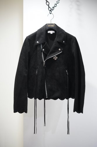SCALLOP LEATHER JACKET<img class='new_mark_img2' src='https://img.shop-pro.jp/img/new/icons14.gif' style='border:none;display:inline;margin:0px;padding:0px;width:auto;' />
