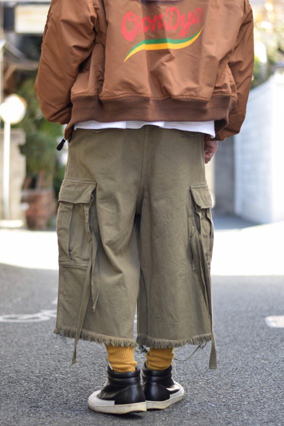 限定 クーポン10% doublet SILK TWILL MILITARY PANTS KHAKI | vlamor.com