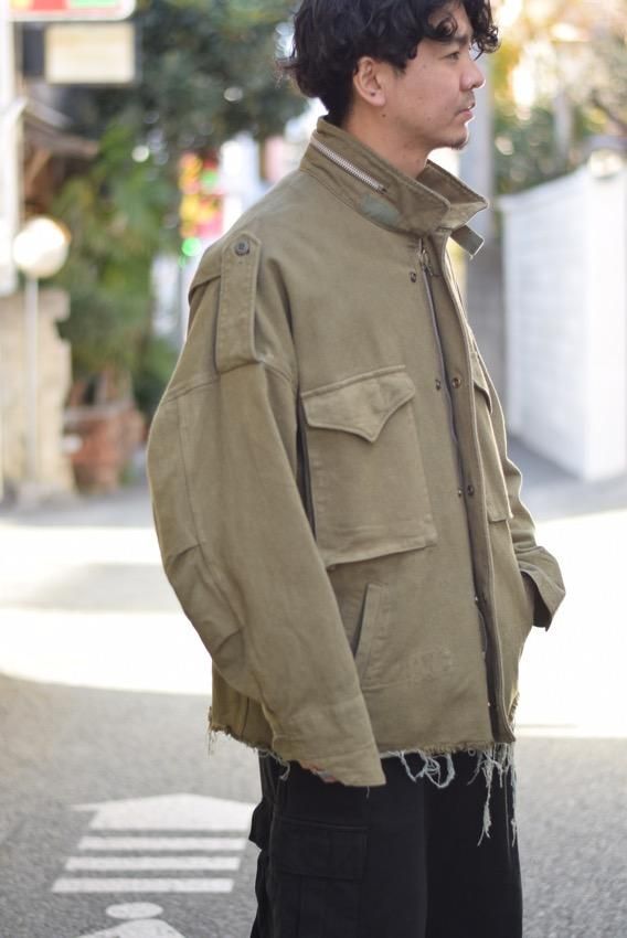 doublet 22ss SILK TWILL MILITARY BLOUSON-