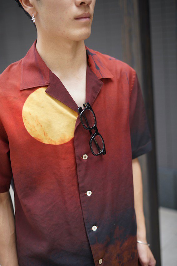 Open Collar Half Sleeve IWAMOTO Blouse - IDIOME | ONLINE SHOP 熊本のセレクトショップ