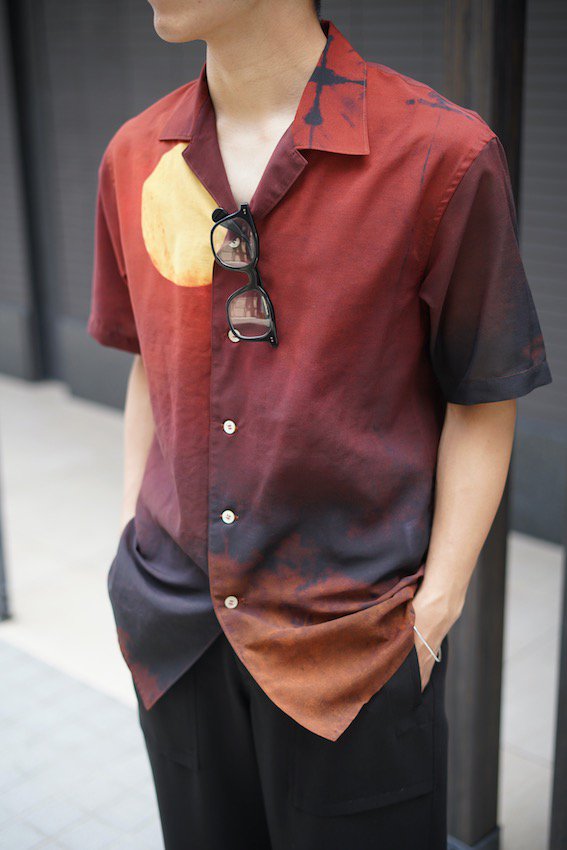 クーポン利用 ベッドフォード 22SS Open Collar Half Sleeve IWAMOTO