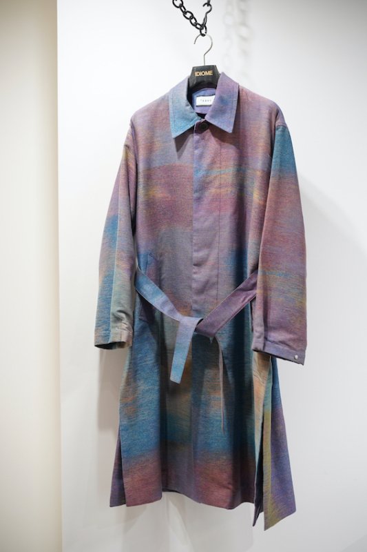 NOISE JACQUARD BAL COLLAR COAT - IDIOME | ONLINE SHOP 熊本の