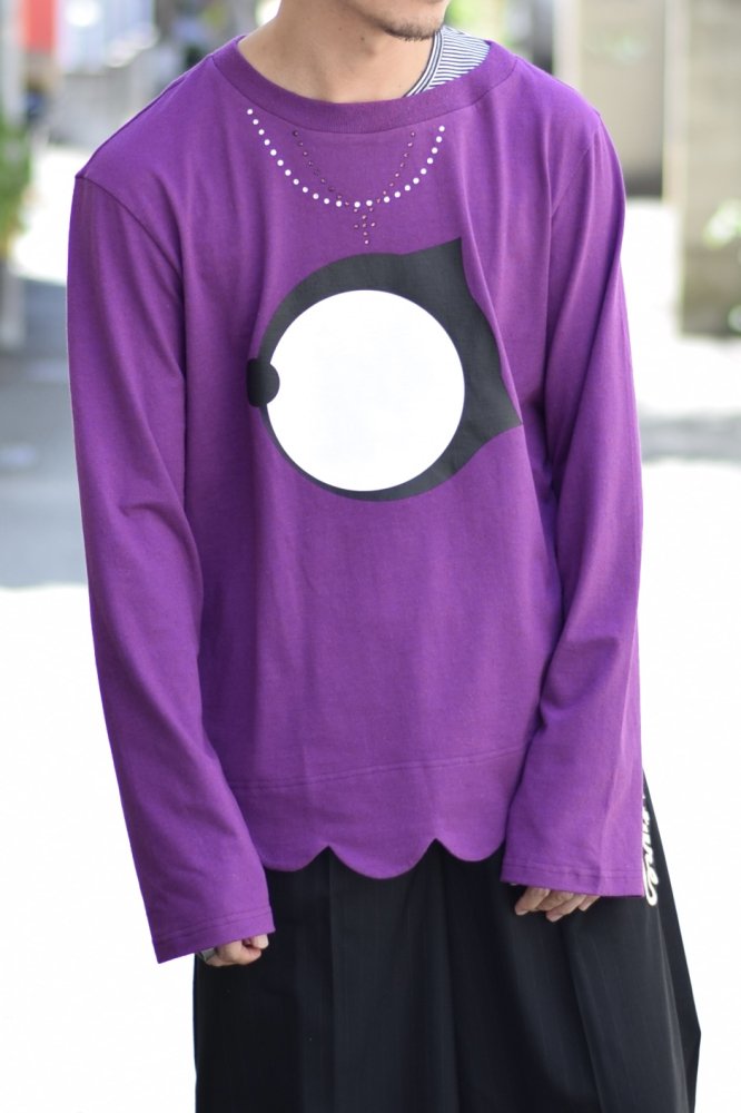 COMIC LONG SLEEVE T-SHIRTS purple - IDIOME | ONLINE SHOP 熊本のセレクトショップ