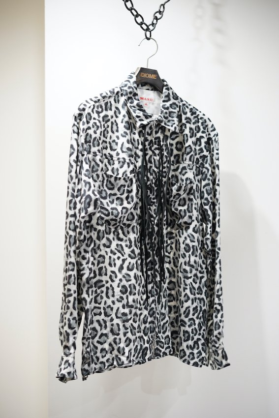 ZIP-UP LEOPARD SILK SHIRT - IDIOME | ONLINE SHOP 熊本のセレクトショップ