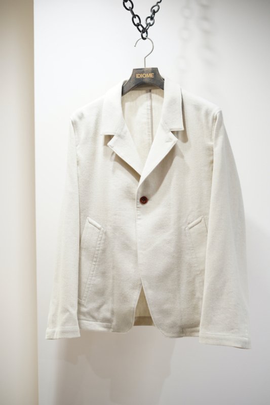 RELAXED TAILORED JACKET ivory - IDIOME | ONLINE SHOP 熊本の