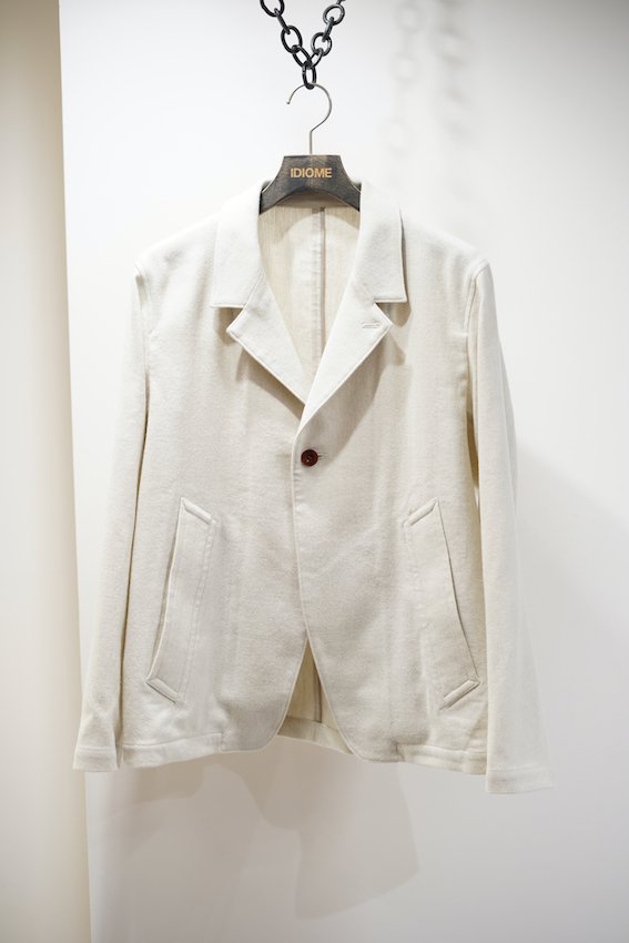 RELAXED TAILORED JACKET ivory - IDIOME | ONLINE SHOP 熊本の