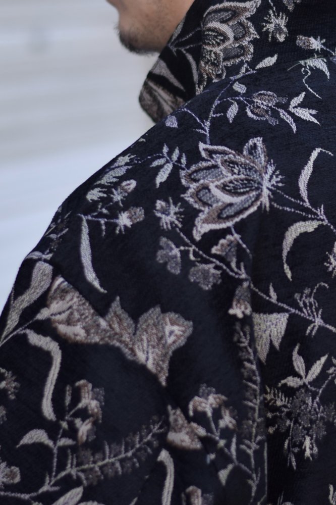 Track jacket-velvet flower jacquard - IDIOME | ONLINE SHOP 熊本の