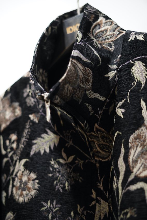 Track jacket-velvet flower jacquard - IDIOME | ONLINE SHOP 熊本の