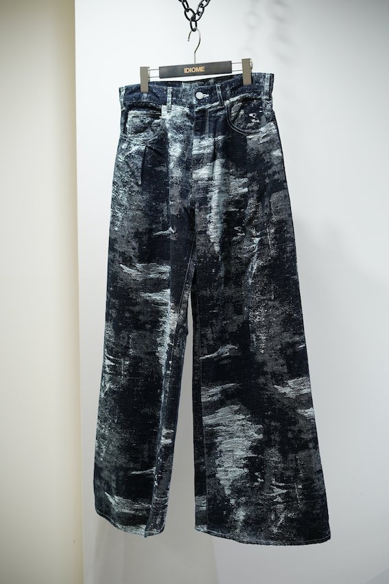 新品未使用タグ付】TAAKK / JACQUARD DENIM PANTS