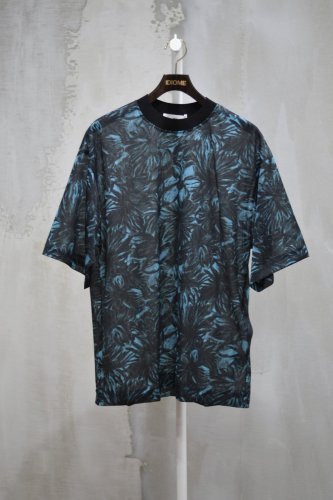Sheer jersey print T-shirt blue<img class='new_mark_img2' src='https://img.shop-pro.jp/img/new/icons14.gif' style='border:none;display:inline;margin:0px;padding:0px;width:auto;' />