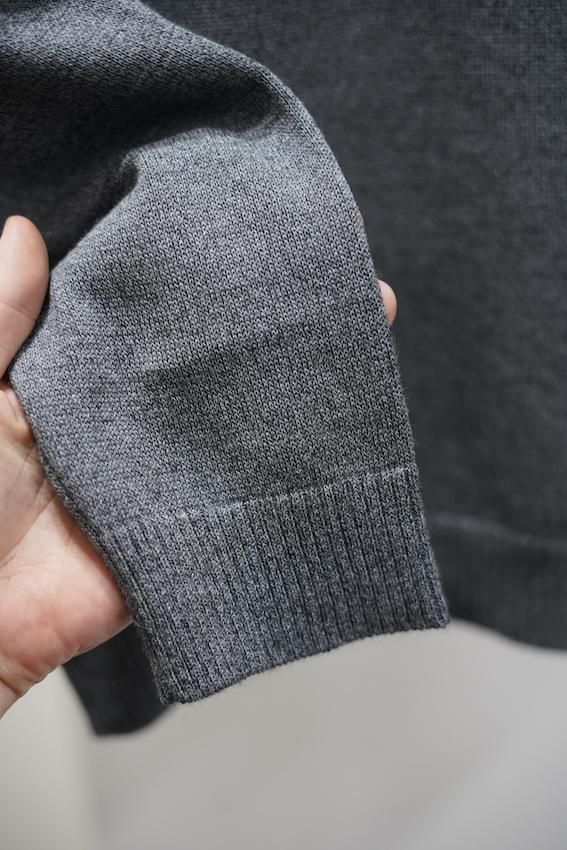 WOOL WASHI POLO SWEATER gray - IDIOME | ONLINE SHOP 熊本の WOOL WASHI POLO SWEATER gray - IDIOME | ONLINE SHOP 熊本の