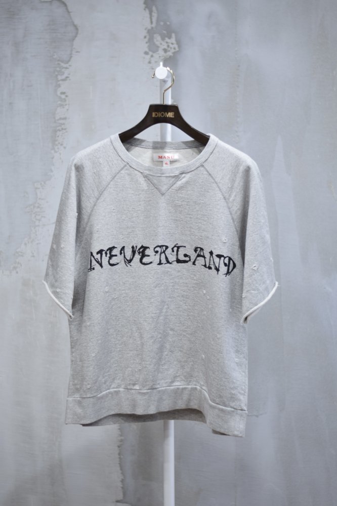 -NEVERLAND- SHORT SLEEVE SWEATSHIRT gray - IDIOME