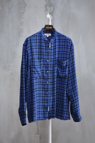 ZIP-UP PLAID SHIRT blue<img class='new_mark_img2' src='https://img.shop-pro.jp/img/new/icons14.gif' style='border:none;display:inline;margin:0px;padding:0px;width:auto;' />