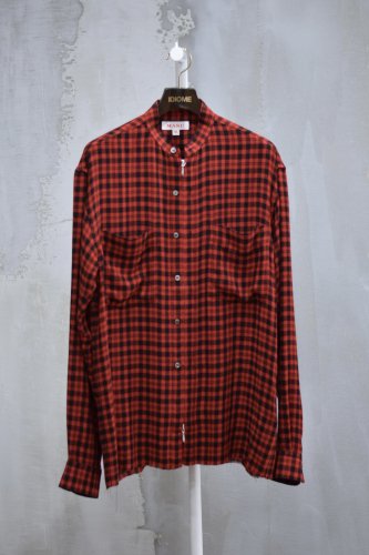 ZIP-UP PLAID SHIRT red<img class='new_mark_img2' src='https://img.shop-pro.jp/img/new/icons14.gif' style='border:none;display:inline;margin:0px;padding:0px;width:auto;' />