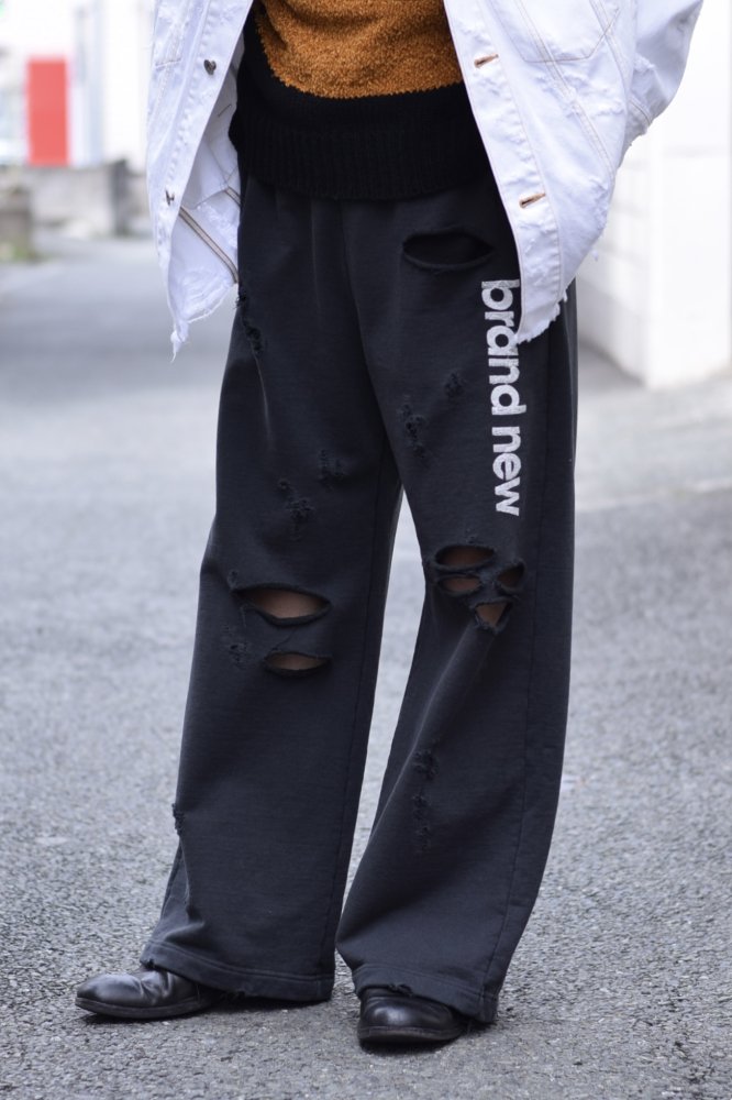 23ss doublet DESTROYED WIDE TROUSERS-