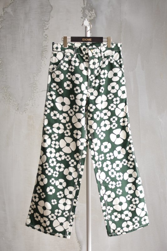 Single Knee Pants f.green - IDIOME | ONLINE SHOP 熊本のセレクトショップ