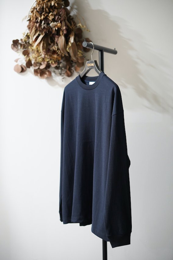 FRESCA PLATE COTTON OVERSIZED LONG SLEEVE T-SHIRT - IDIOME | ONLINE SHOP  熊本のセレクトショップ