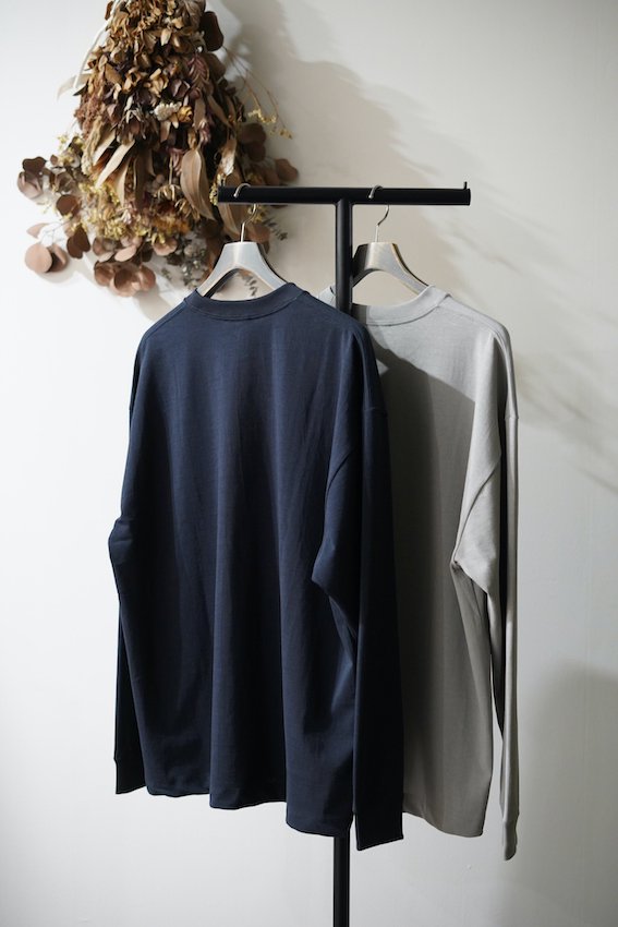 FRESCA PLATE COTTON OVERSIZED LONG SLEEVE T-SHIRT - IDIOME | ONLINE SHOP  熊本のセレクトショップ