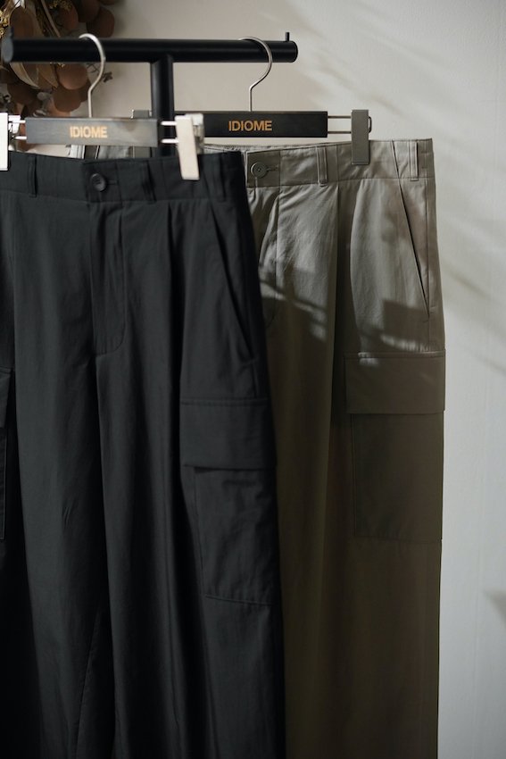 KYOTO TSURIZOME COTTON CARGO PANTS - IDIOME | ONLINE SHOP 熊本のセレクトショップ