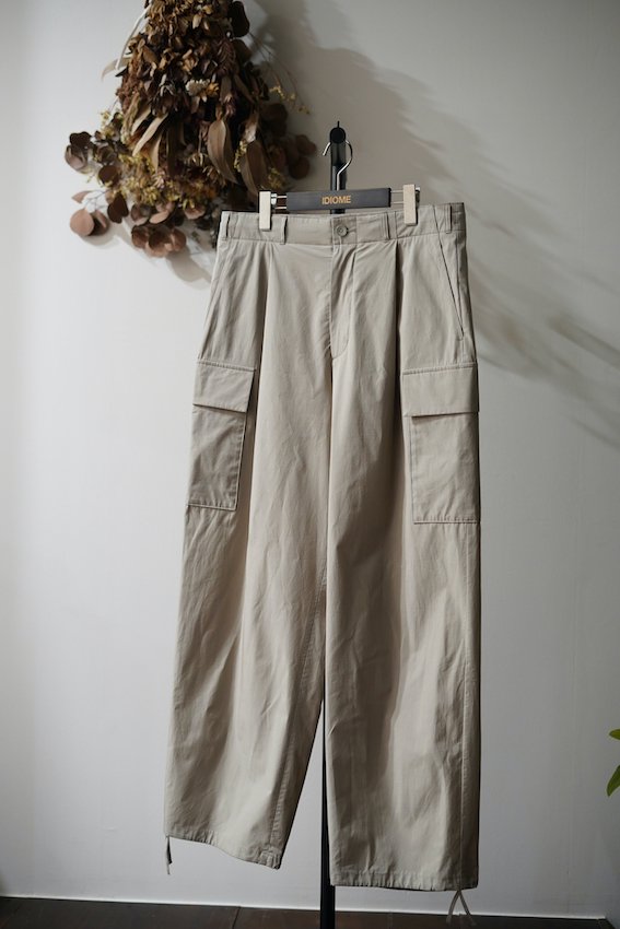 KYOTO TSURIZOME COTTON CARGO PANTS - IDIOME | ONLINE SHOP 熊本のセレクトショップ