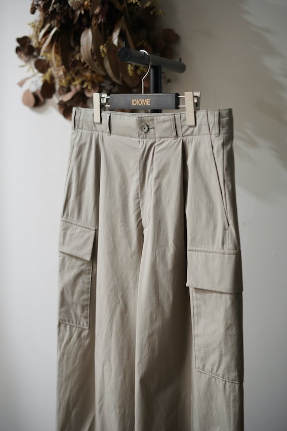 KYOTO TSURIZOME COTTON CARGO PANTS - IDIOME | ONLINE SHOP 熊本の