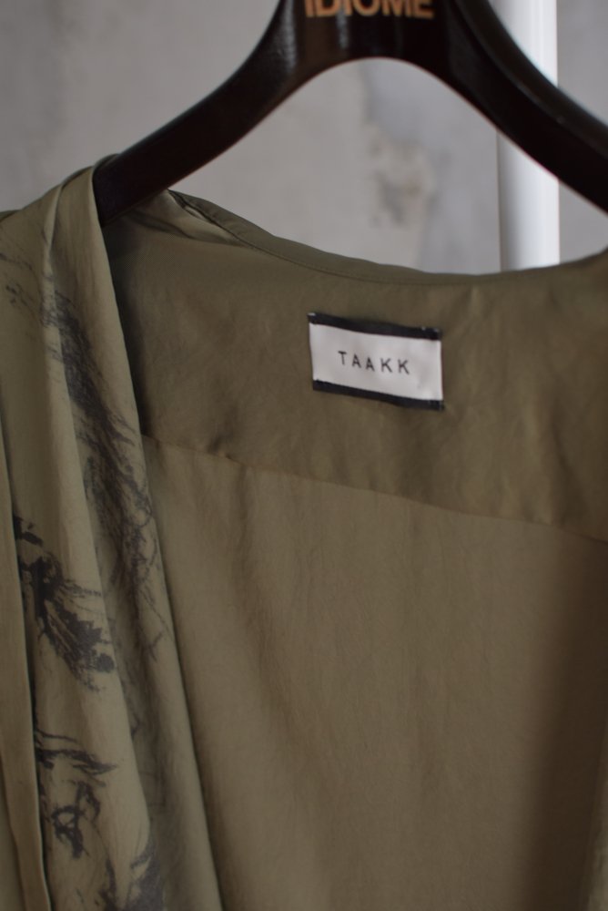 TAAKK/ターク】DRAWING PRINT SHIRTS/ドローイングプリントシャツ