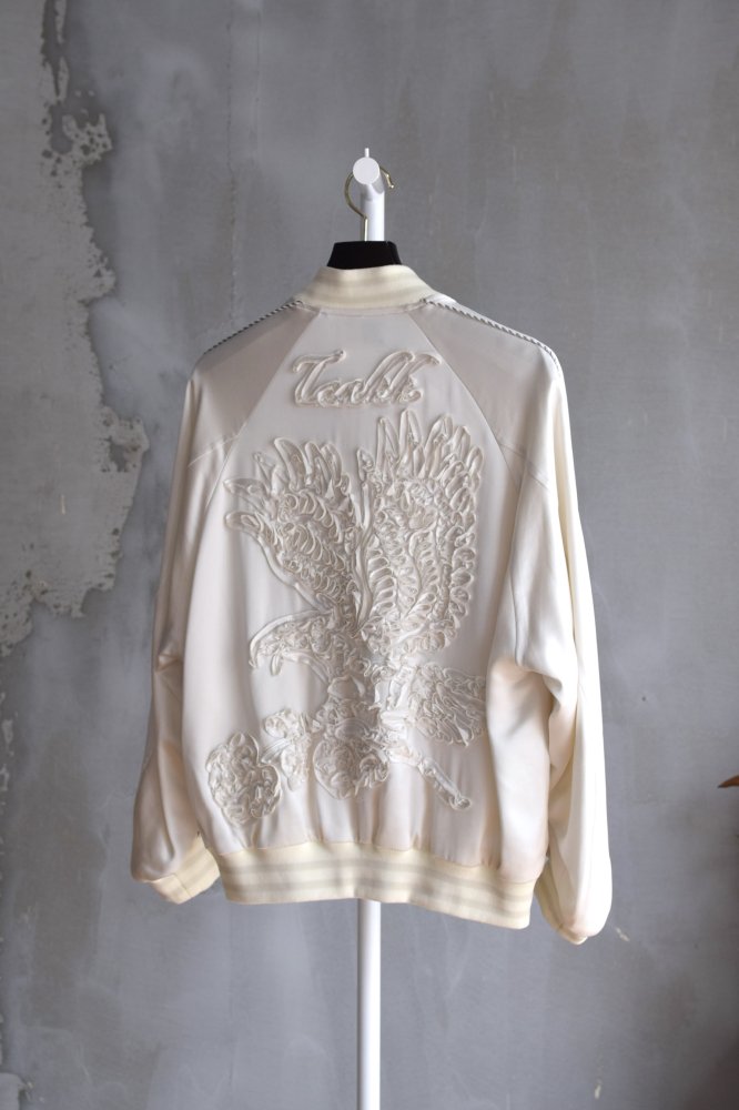 TAPE EMBROIDERY SOUVENIR JACKET white - IDIOME | ONLINE SHOP 熊本