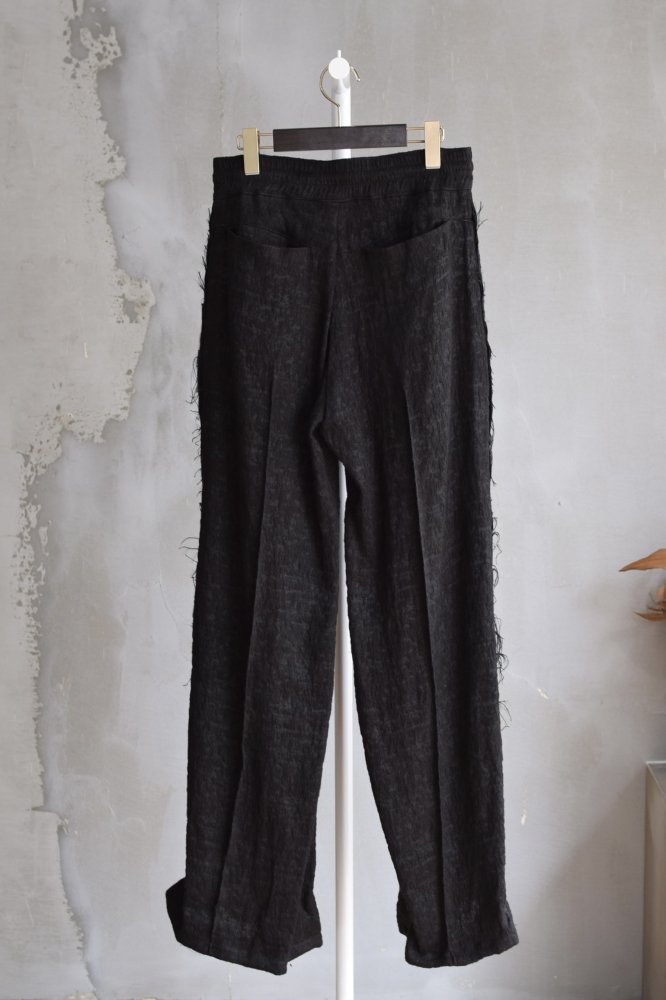 FRINGE MODIFIED STRAIGHT TROUSERS - IDIOME | ONLINE SHOP 熊本の