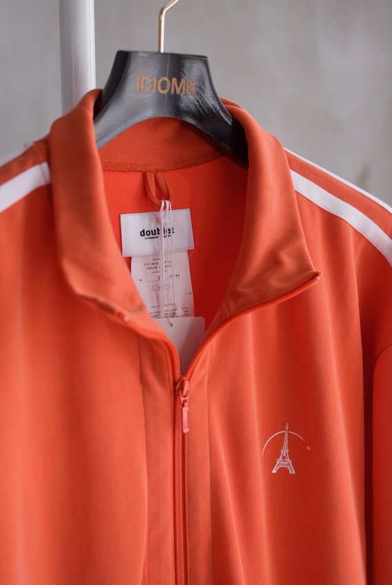 VINTAGE EFFECT TRACK JACKET orange - IDIOME | ONLINE SHOP 熊本の