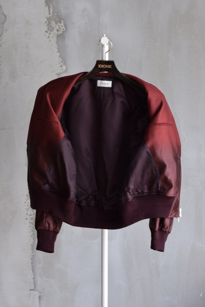 TAILORED MA-1 bordeaux - IDIOME | ONLINE SHOP 熊本のセレクトショップ