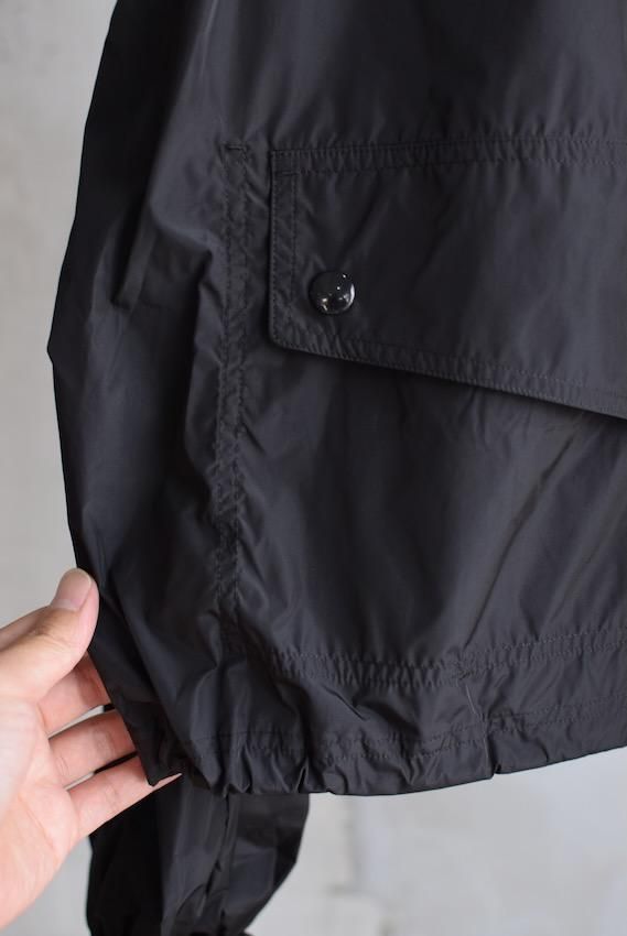 NYLON HOODED JACKET black - IDIOME | ONLINE SHOP 熊本のセレクト