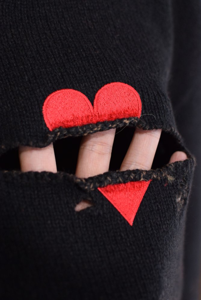 BROKEN HEART KNIT PULLOVER - IDIOME | ONLINE SHOP 熊本のセレクト