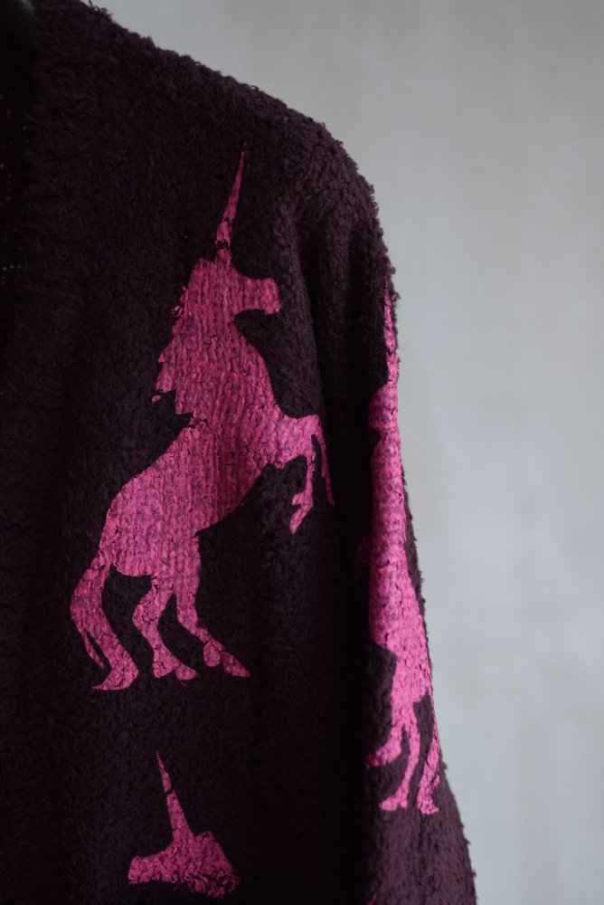 UNICORN GRUNGE CARDIGAN purple - IDIOME | ONLINE SHOP 熊本の